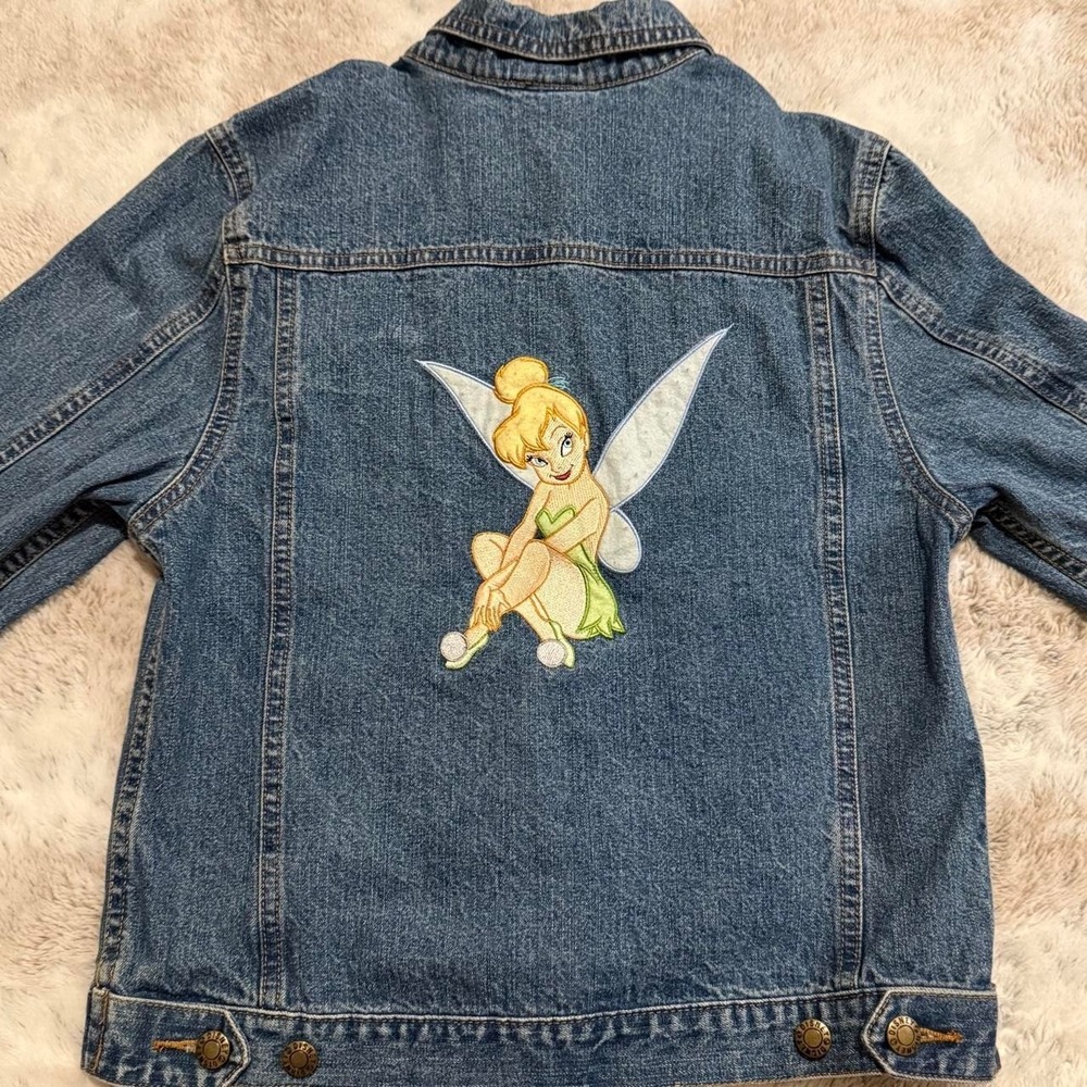 Vintage Tinker Bell women's denim jacket size small